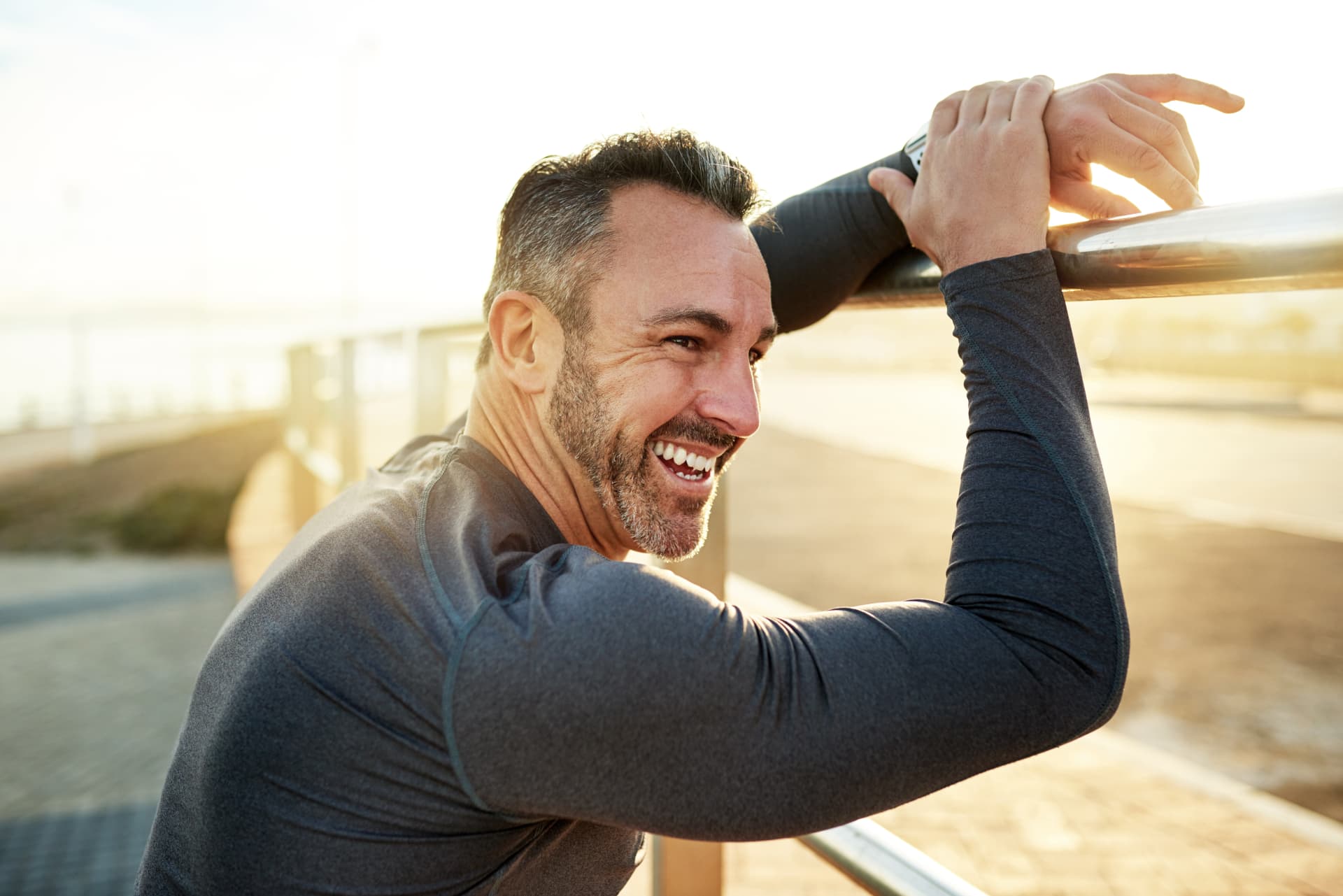 Active man outdoors