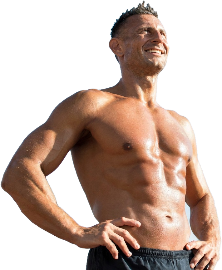 Man with optimized testosterone levels